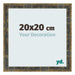 Photo Frame 20x20cm Blue Gold Melange MDF Pisa Front Size | Yourdecoration.co.uk