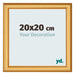 Photo Frame 20x20cm Gold Matte MDF Lazio Front Size | Yourdecoration.co.uk
