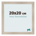 Photo Frame 20x20cm Oak Rustic MDF Pisa Front Size | Yourdecoration.co.uk