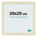 Photo Frame 20x20cm Sonoma Oak MDF Pisa Front Size | Yourdecoration.co.uk