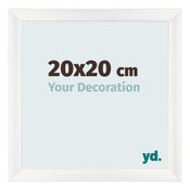 Photo Frame 20x20cm White Vintage MDF Pisa Front Size | Yourdecoration.co.uk