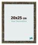 Photo Frame 20x25cm Blue Gold Melange MDF Pisa Front Size | Yourdecoration.co.uk