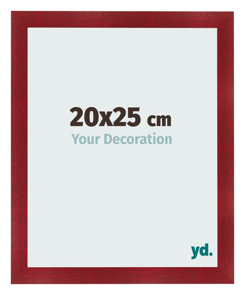Photo Frame 20x25cm Wine Red Swept MDF Pisa Front Size | Yourdecoration.co.uk