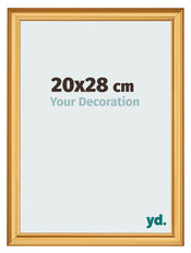 Photo Frame 20x28cm Gold Matte MDF Lazio Front Size | Yourdecoration.co.uk