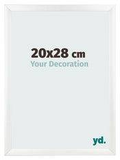 Photo Frame 20x28cm White Vintage MDF Pisa Front Size | Yourdecoration.co.uk