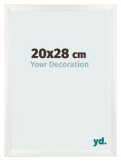 Photo Frame 20x28cm White Vintage MDF Pisa Front Size | Yourdecoration.co.uk
