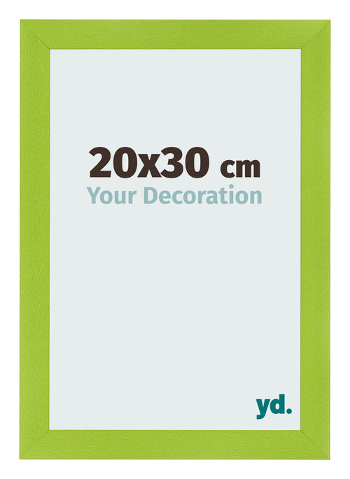 Photo Frame 20x30cm Green MDF Pisa Front Size | Yourdecoration.co.uk