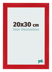 Photo Frame 20x30cm Red MDF Pisa Front Size | Yourdecoration.co.uk