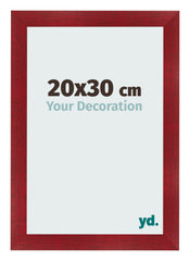 Photo Frame 20x30cm Wine Red Swept MDF Pisa Front Size | Yourdecoration.co.uk