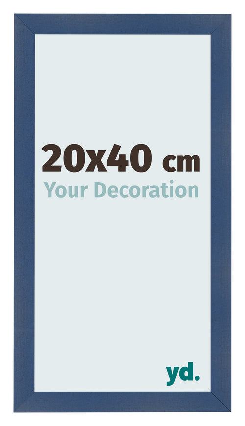 Photo Frame 20x40cm Dark Blue Swept MDF Pisa Front Size | Yourdecoration.co.uk