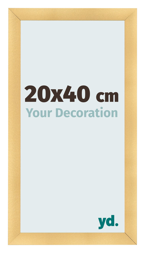 Photo Frame 20x40cm Gold Vintage MDF Pisa Front Size | Yourdecoration.co.uk