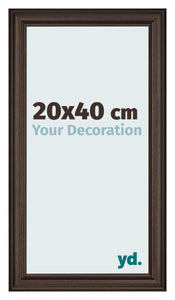 Photo Frame 20x40cm Oak Dark MDF Lazio Front Size | Yourdecoration.co.uk