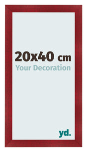 Photo Frame 20x40cm Wine Red Swept MDF Pisa Front Size | Yourdecoration.co.uk