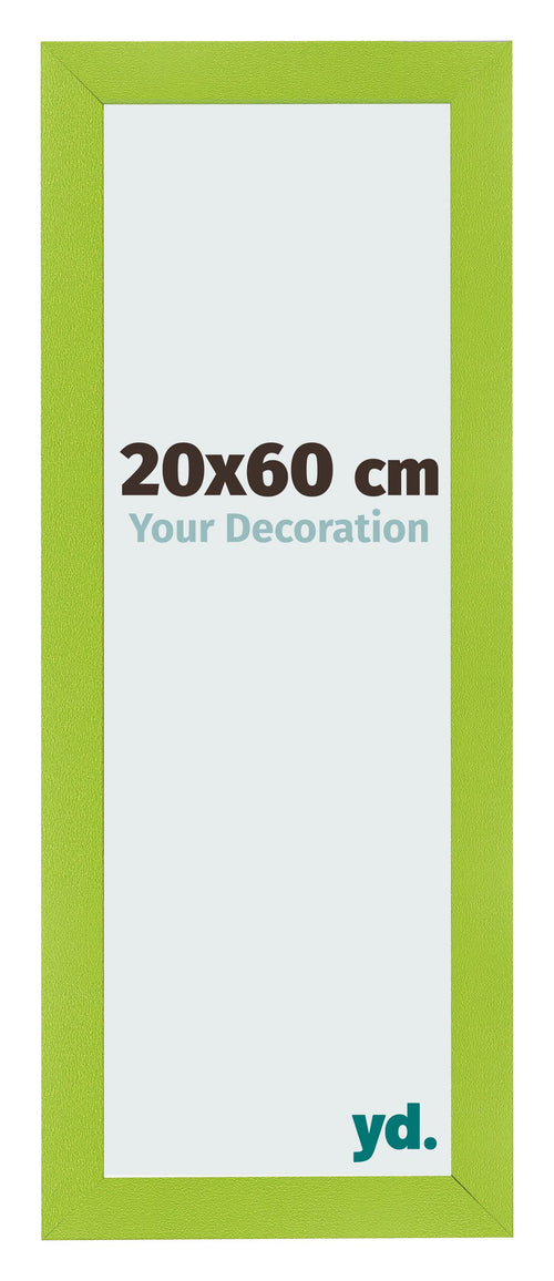 Photo Frame 20x60cm Green MDF Pisa Front Size | Yourdecoration.co.uk