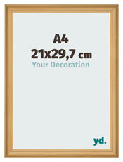 Photo Frame 21x29 7cm A4 Pine Woodgrain MDF Lazio Front Size | Yourdecoration.co.uk