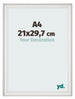 Photo Frame 21x29 7cm A4 White Swept MDF Lazio Front Size | Yourdecoration.co.uk