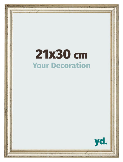 Photo Frame 21x30cm Metallic Gloss MDF Lazio Front Size | Yourdecoration.co.uk