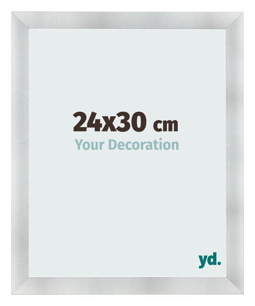 Photo Frame 24x30cm Aluminum Brushed MDF Pisa Front Size | Yourdecoration.co.uk