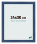 Photo Frame 24x30cm Dark Blue Swept MDF Pisa Front Size | Yourdecoration.co.uk
