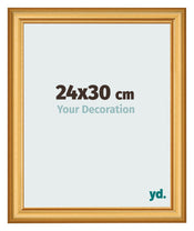 Photo Frame 24x30cm Gold Matte MDF Lazio Front Size | Yourdecoration.co.uk