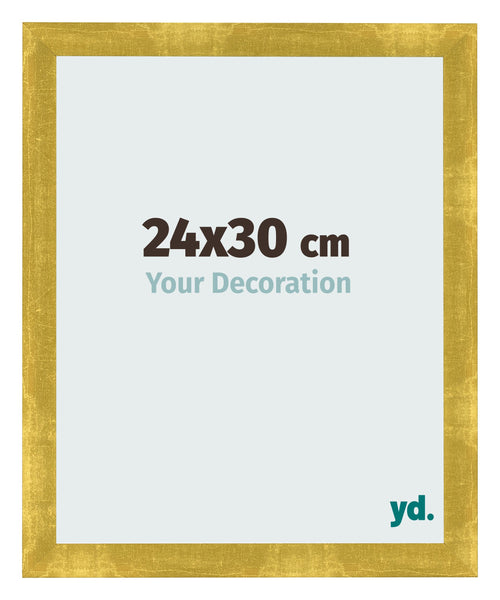 Photo Frame 24x30cm Gold Vintage MDF Pisa Front Size | Yourdecoration.co.uk