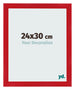 Photo Frame 24x30cm Red MDF Pisa Front Size | Yourdecoration.co.uk