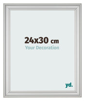 Photo Frame 24x30cm Silver Matte MDF Lazio Front Size | Yourdecoration.co.uk