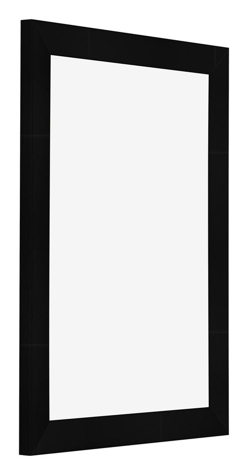 Photo Frame 24x32cm Black Silver Polished MDF Pisa Front Oblique | Yourdecoration.co.uk