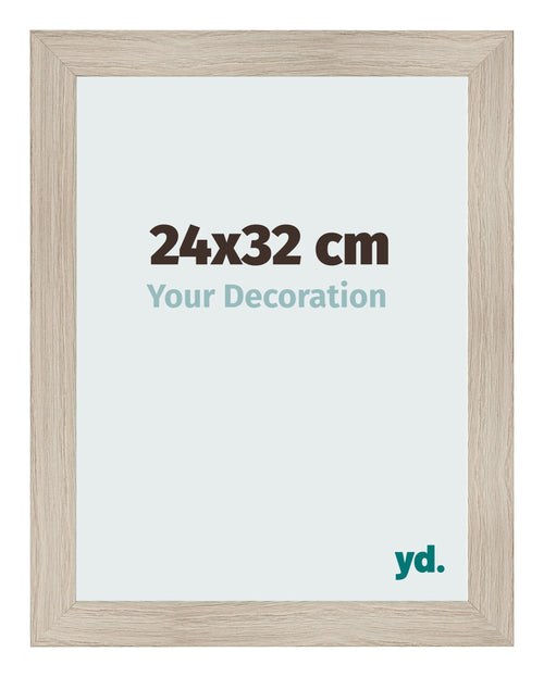 Photo Frame 24x32cm Oak Rustic MDF Pisa Front Size | Yourdecoration.co.uk