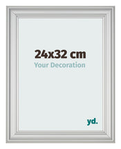 Photo Frame 24x32cm Silver Matte MDF Lazio Front Size | Yourdecoration.co.uk