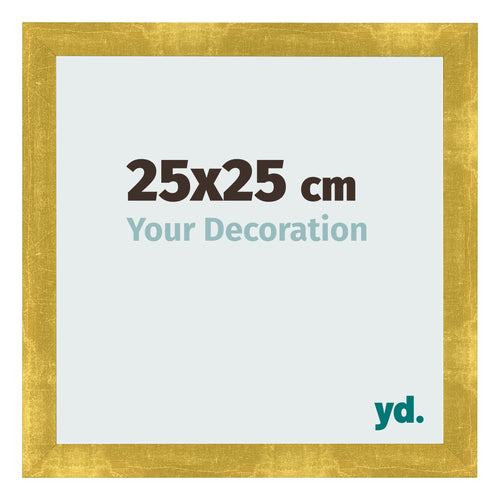 Photo Frame 25x25cm Gold Vintage MDF Pisa Front Size | Yourdecoration.co.uk