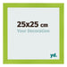Photo Frame 25x25cm Green MDF Pisa Front Size | Yourdecoration.co.uk
