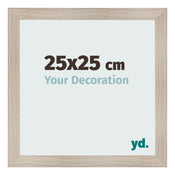 Photo Frame 25x25cm Oak Rustic MDF Pisa Front Size | Yourdecoration.co.uk