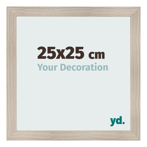Photo Frame 25x25cm Oak Rustic MDF Pisa Front Size | Yourdecoration.co.uk