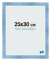 Photo Frame 25x30cm Clear Blue Swept MDF Pisa Front Size | Yourdecoration.co.uk