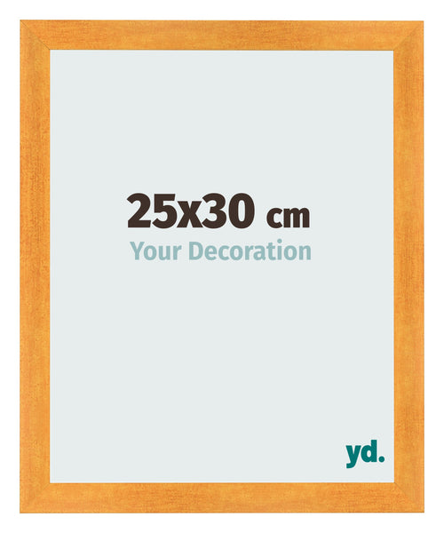 Photo Frame 25x30cm Orange MDF Pisa Front Size | Yourdecoration.co.uk