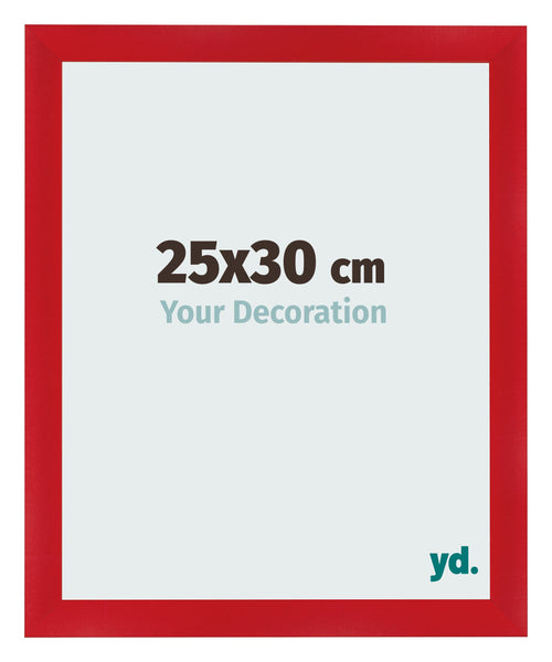 Photo Frame 25x30cm Red MDF Pisa Front Size | Yourdecoration.co.uk