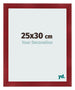 Photo Frame 25x30cm Wine Red Swept MDF Pisa Front Size | Yourdecoration.co.uk