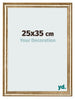 Photo Frame 25x35cm Gold Antique MDF Lazio Front Size | Yourdecoration.co.uk