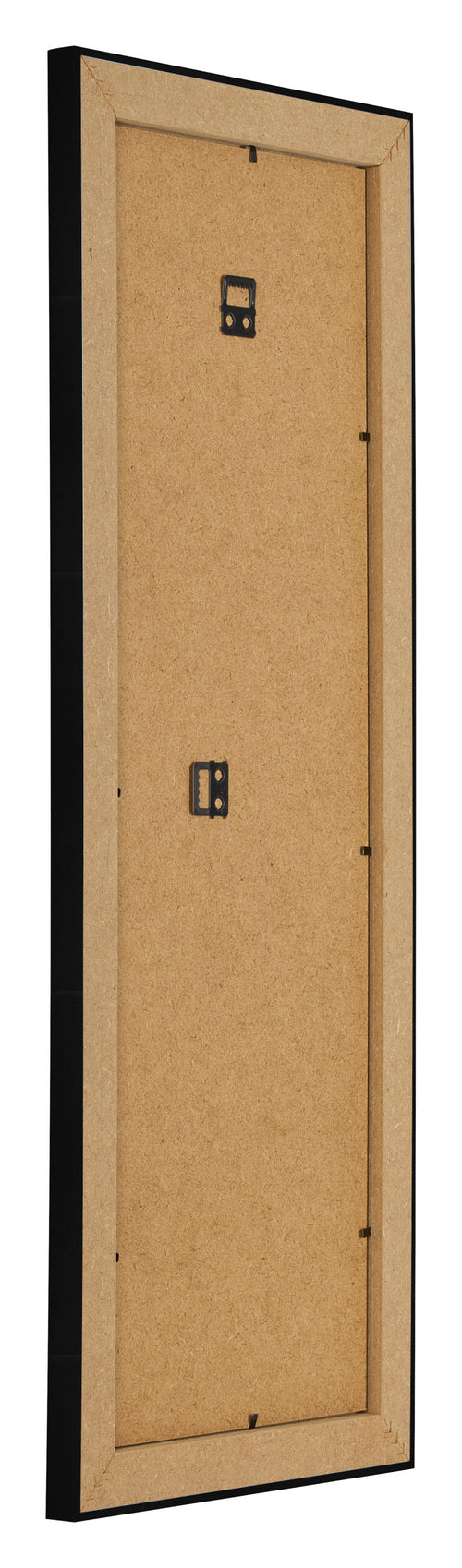 Photo Frame 25x75cm Black Silver Polished MDF Pisa Back Oblique | Yourdecoration.co.uk