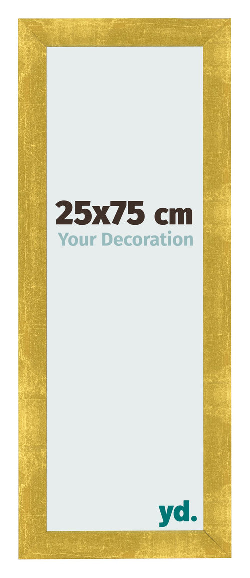 Photo Frame 25x75cm Gold Vintage MDF Pisa Front Size | Yourdecoration.co.uk
