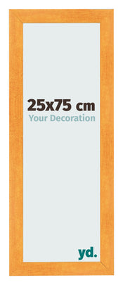 Photo Frame 25x75cm Orange MDF Pisa Front Size | Yourdecoration.co.uk