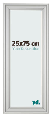 Photo Frame 25x75cm Silver Matte MDF Lazio Front Size | Yourdecoration.co.uk