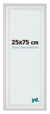 Photo Frame 25x75cm White Swept MDF Lazio Front Size | Yourdecoration.co.uk