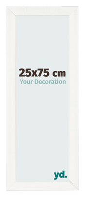 Photo Frame 25x75cm White Vintage MDF Pisa Front Size | Yourdecoration.co.uk