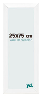 Photo Frame 25x75cm White Vintage MDF Pisa Front Size | Yourdecoration.co.uk