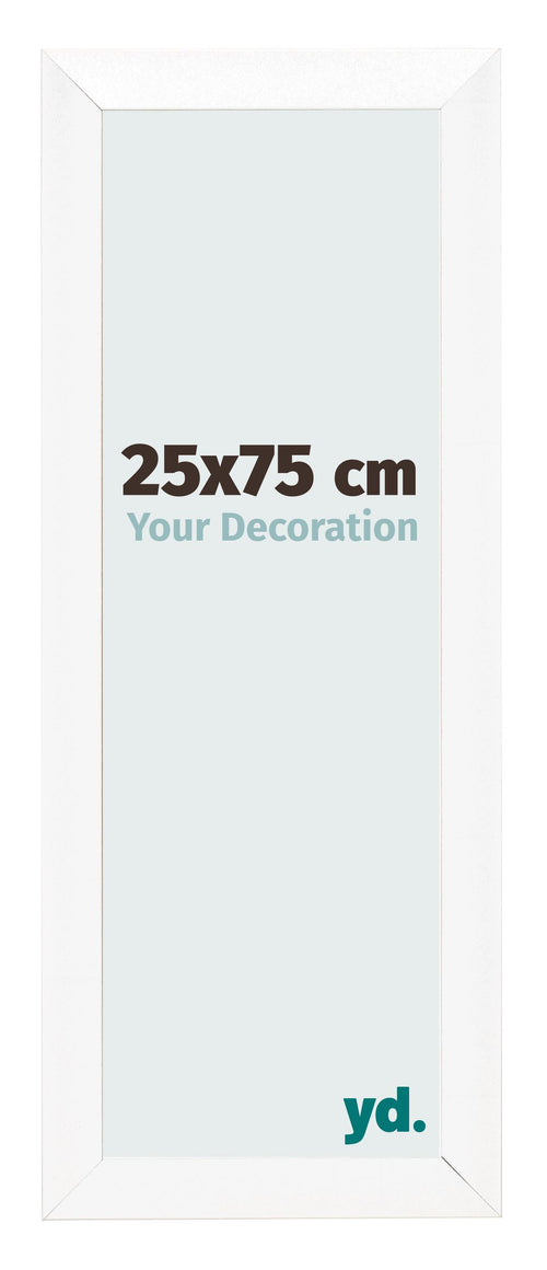 Photo Frame 25x75cm White Vintage MDF Pisa Front Size | Yourdecoration.co.uk