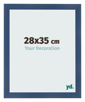 Photo Frame 28x35cm Dark Blue Swept MDF Pisa Front Size | Yourdecoration.co.uk