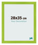 Photo Frame 28x35cm Green MDF Pisa Front Size | Yourdecoration.co.uk
