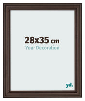 Photo Frame 28x35cm Oak Dark MDF Lazio Front Size | Yourdecoration.co.uk